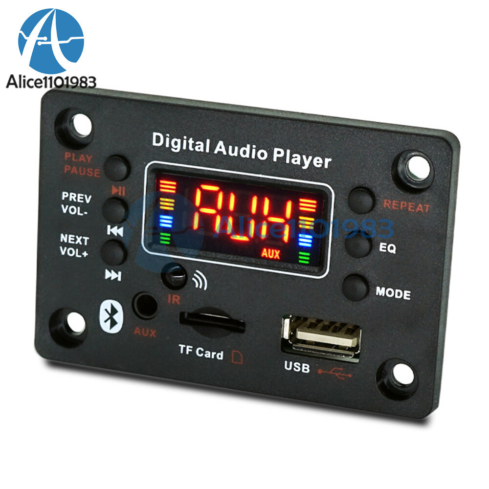 DC7-20V 2*40W Bluetooth Digital Audio Player Mp3 Decoder / Power Amplifier Board