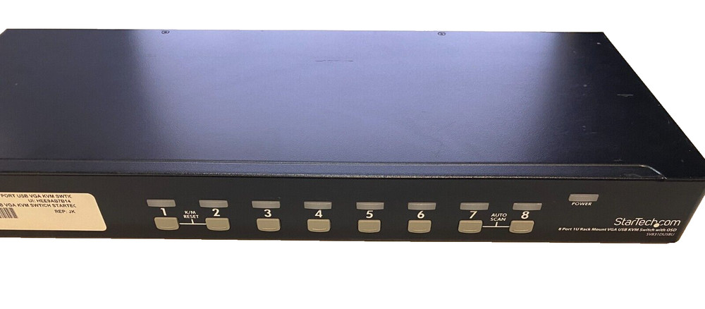 StarTech SV831DUSBUK KVM Switch, Tech Tested, No Power Adapter