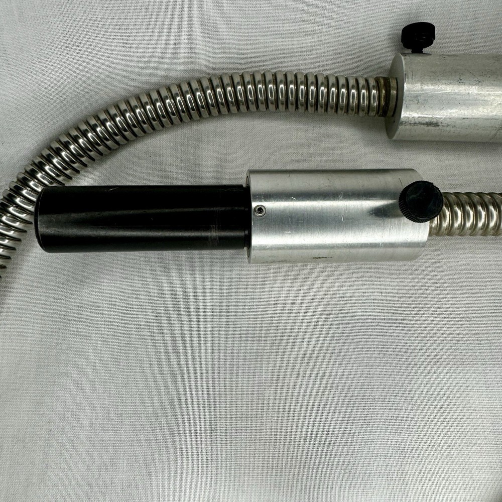 Two Fiber Optic Microscope Light Guide Flex Gooseneck Parts