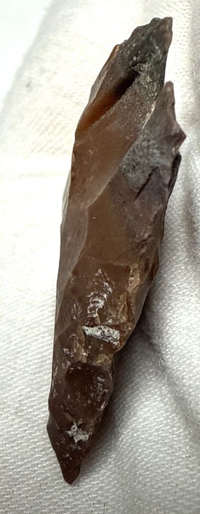 Chert Flint Serrated Edge Brown Gray Arrowhead