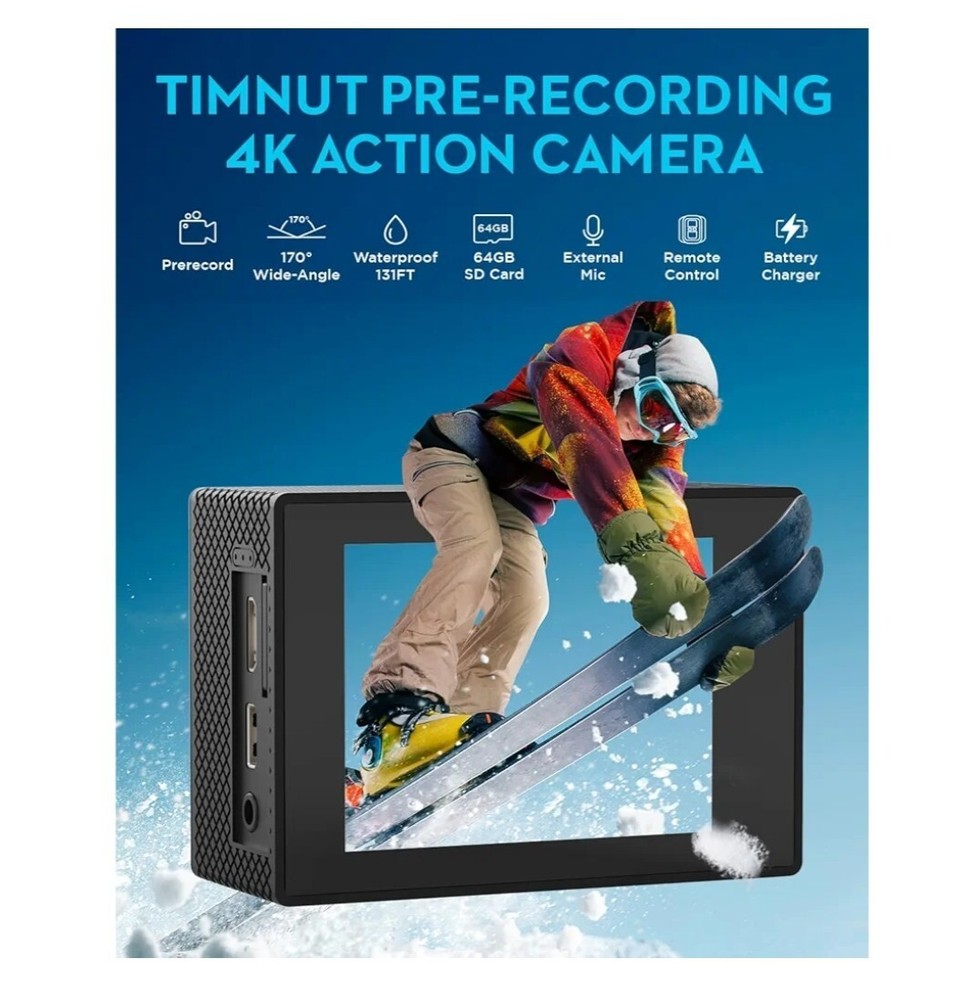 4K Action Camera 30fps