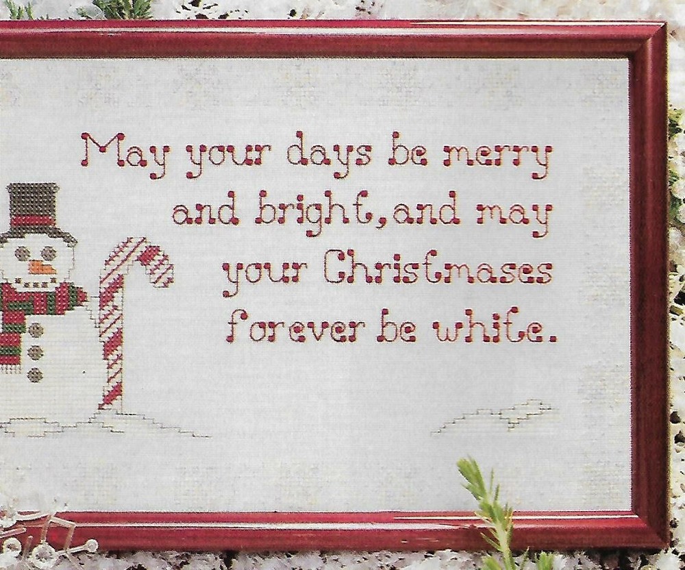 May Your Days Be Merry cross stitch pattern