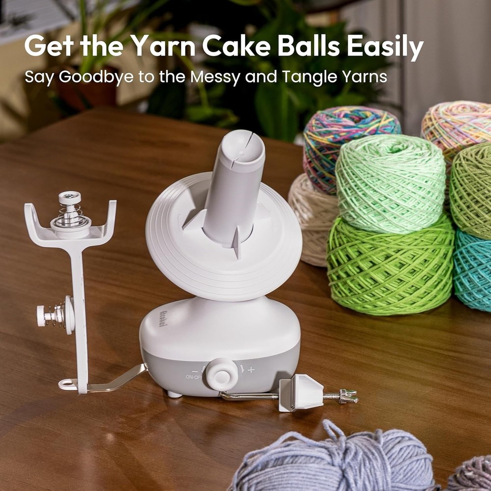 Efficient Yarn Winder with Large Capacity & Low Noise - Perfect for DIY Projects
