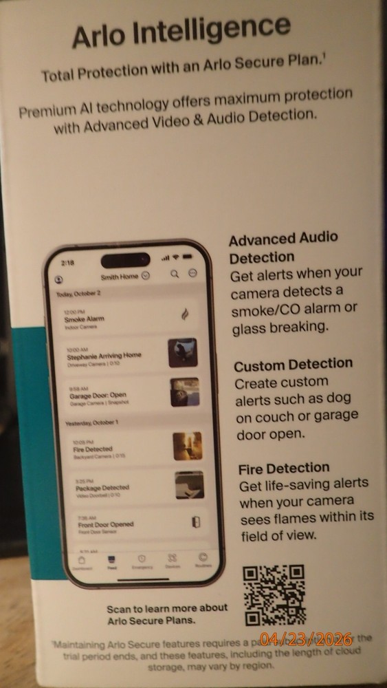 Arlo 2 Pack Pan Tilt Indoor Security Camera 2k