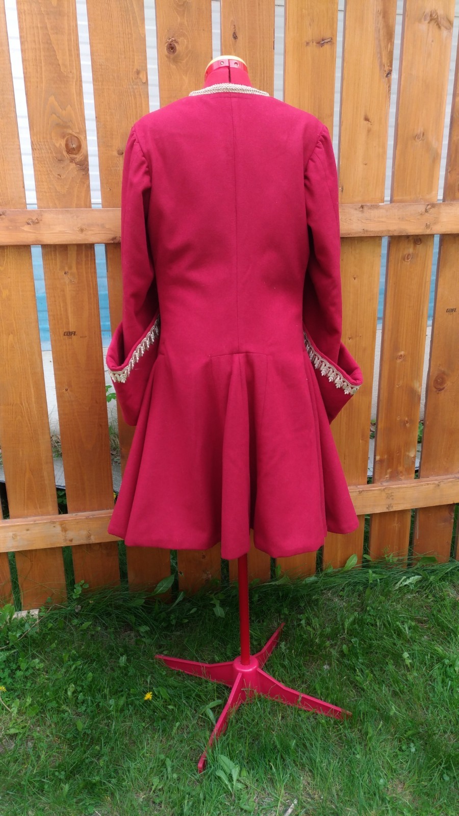 Rococo/Pirate/Captain 18th century Frock Coat, Red