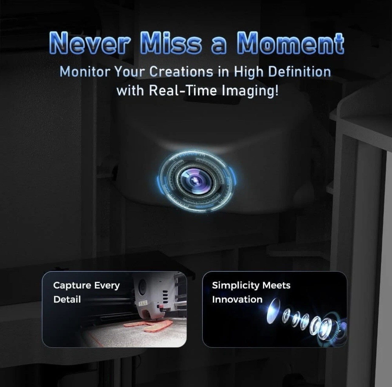 Camera Kit for Flashforge For 3D Printer Compatible with Adventurer 5M AD5X