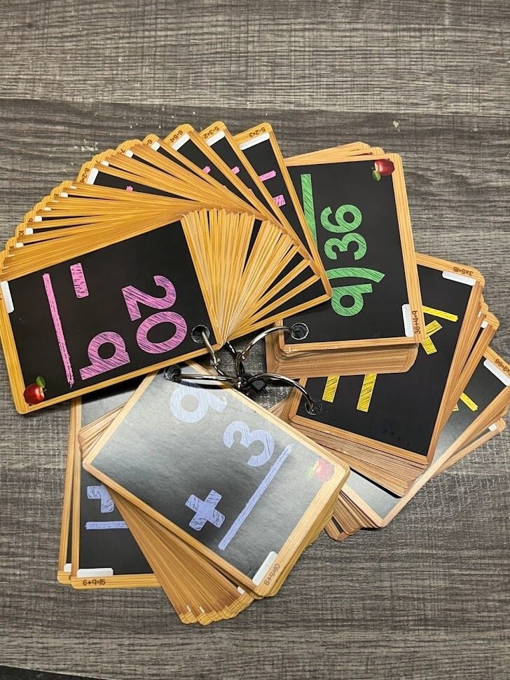 Math Arithmetic Flash Cards Subtraction Addition Multiplication Division