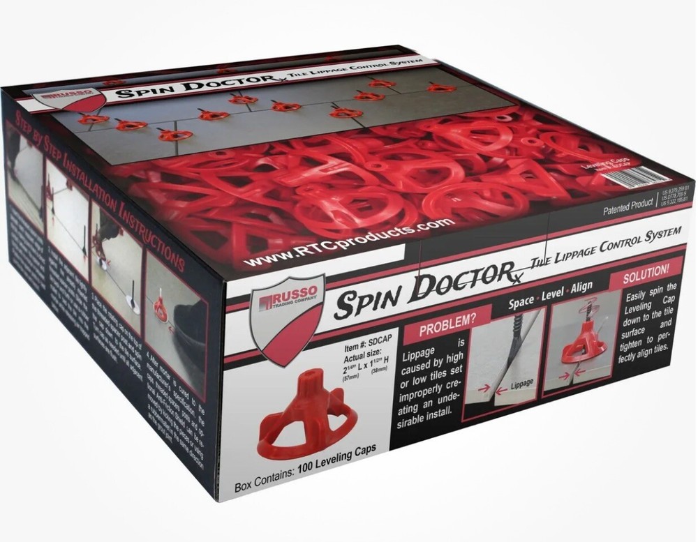 Spin Doctor Tile Leveling System Caps (100/box)