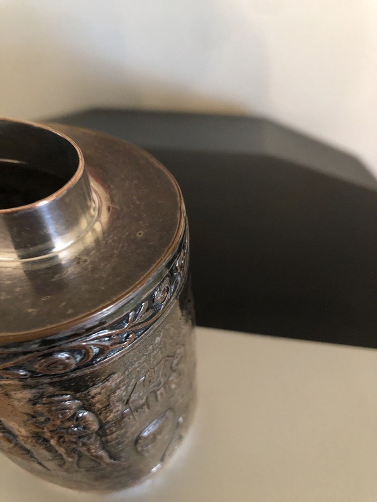 Vintage Ornate Italian Silver Plated Container