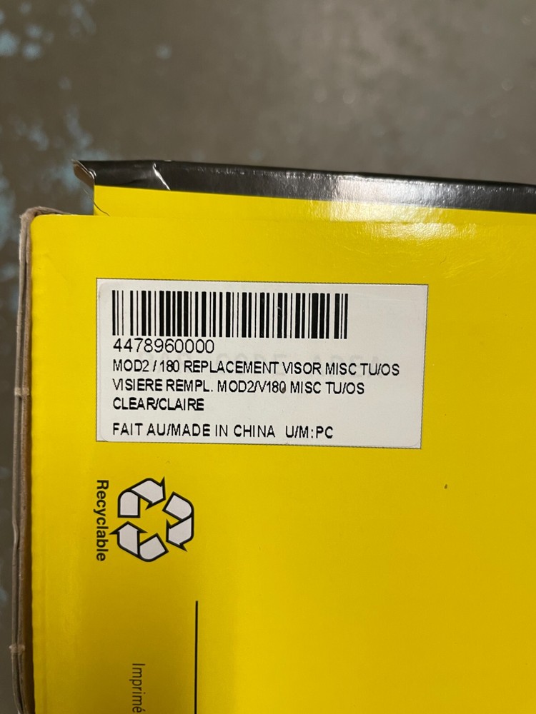 NEW - Ski-Doo Mod Modular Replacement Clear Visor 447896-transparent