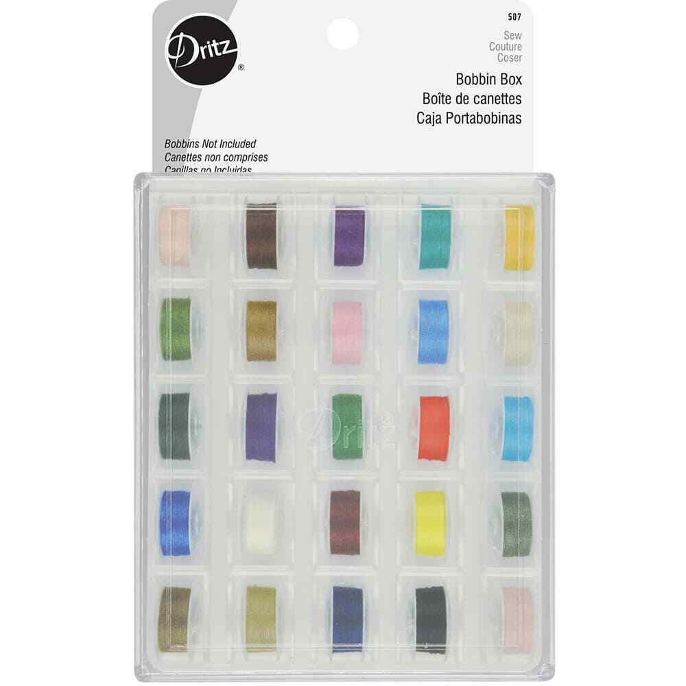 Dritz Bobbin Box, Holds 25 Bobbins