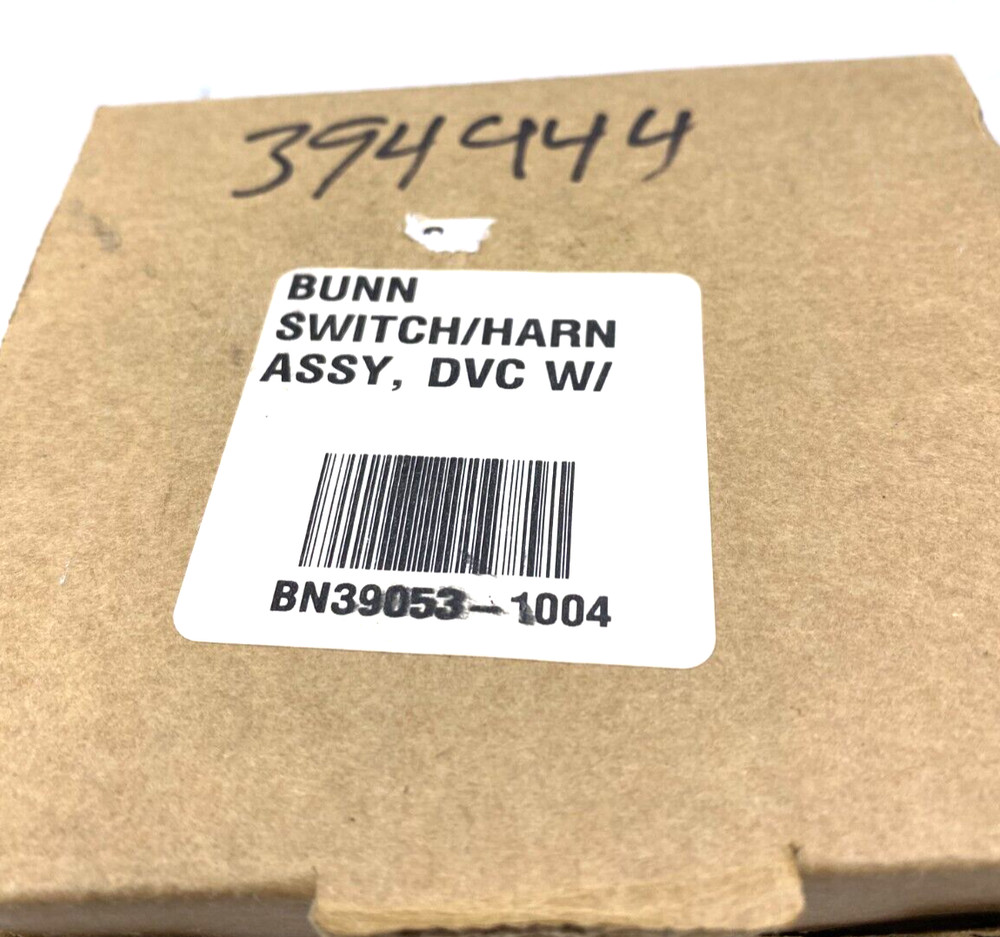 Bunn Switch Harness Assembly DVC With Variable Bypass 39053-1004 New