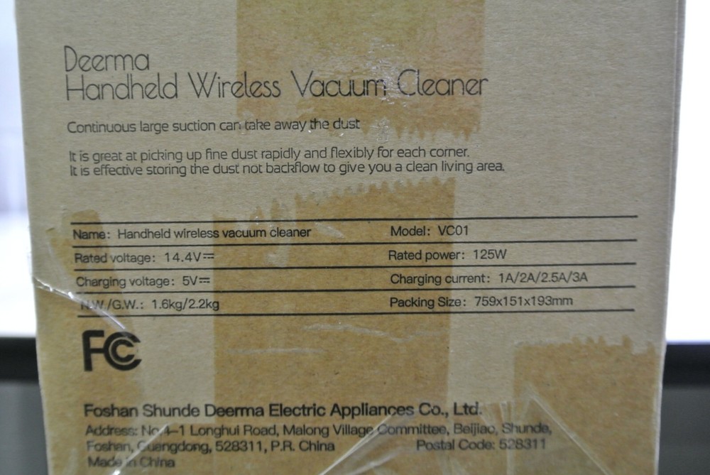 Deerma VC01 Handheld Wireless Vacuum Cleaner Rechargeable