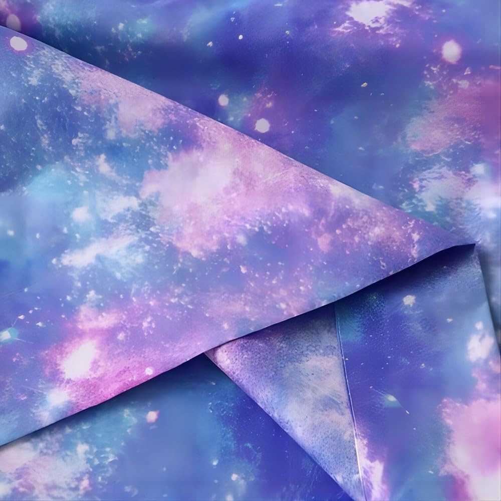 SDIII 4PCS Colorful Galaxy Queen Sheets Set Soft Microfiber Space Sheets Quee...
