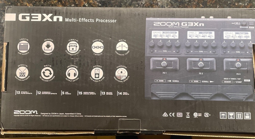 ZOOM G3Xn | Guitar Multi-Effects Processor, Expression Pedal – Good Condition