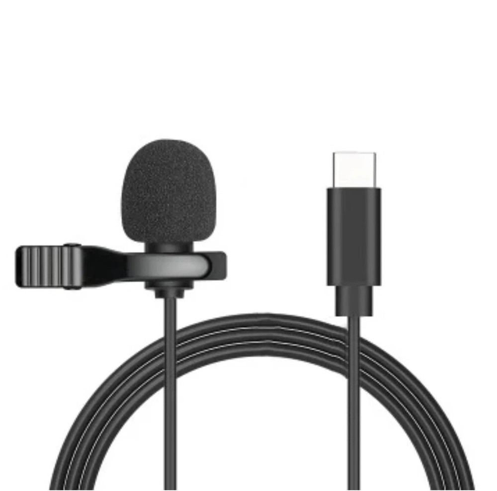 Type C Lavalier Lapel Microphone Mic For iPhone Android&Windows Smartphone