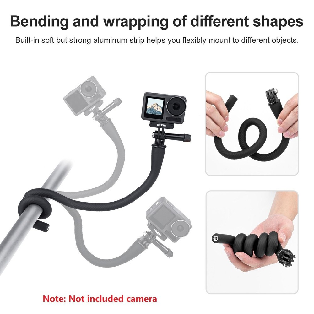 Flexible Mount With Locking Screw Kit For Gopro Camera Accessory Octopus Tripod