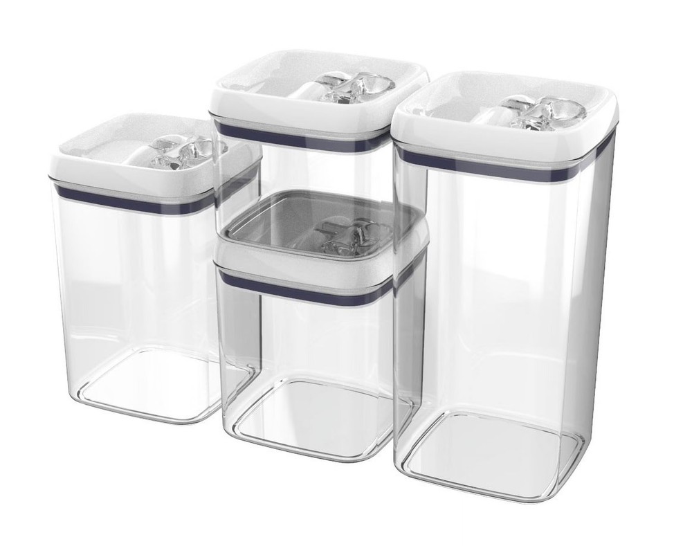 Canister Flip-Tite Square Food Storage Container Set
