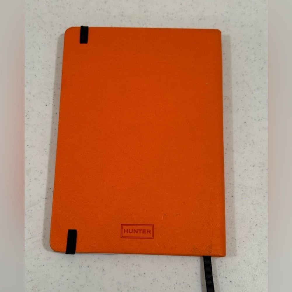 NEW Hunter Orange Casebound Notebook w/ 176 Lined Pages
