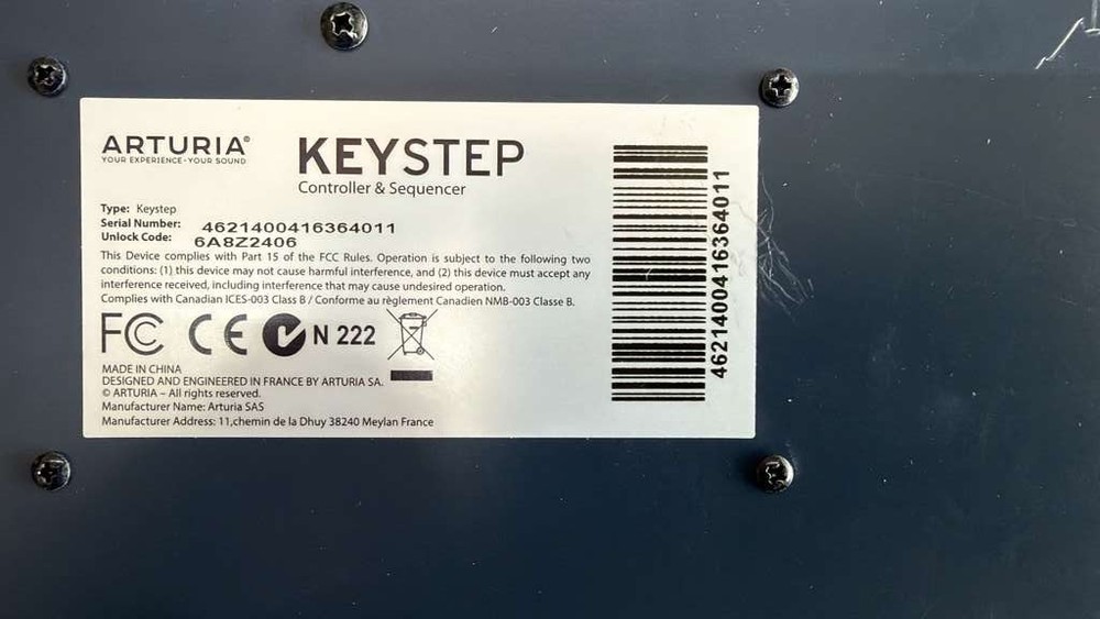 Arturia KeyStep Controller & Sequencer S.N 4621400416364011