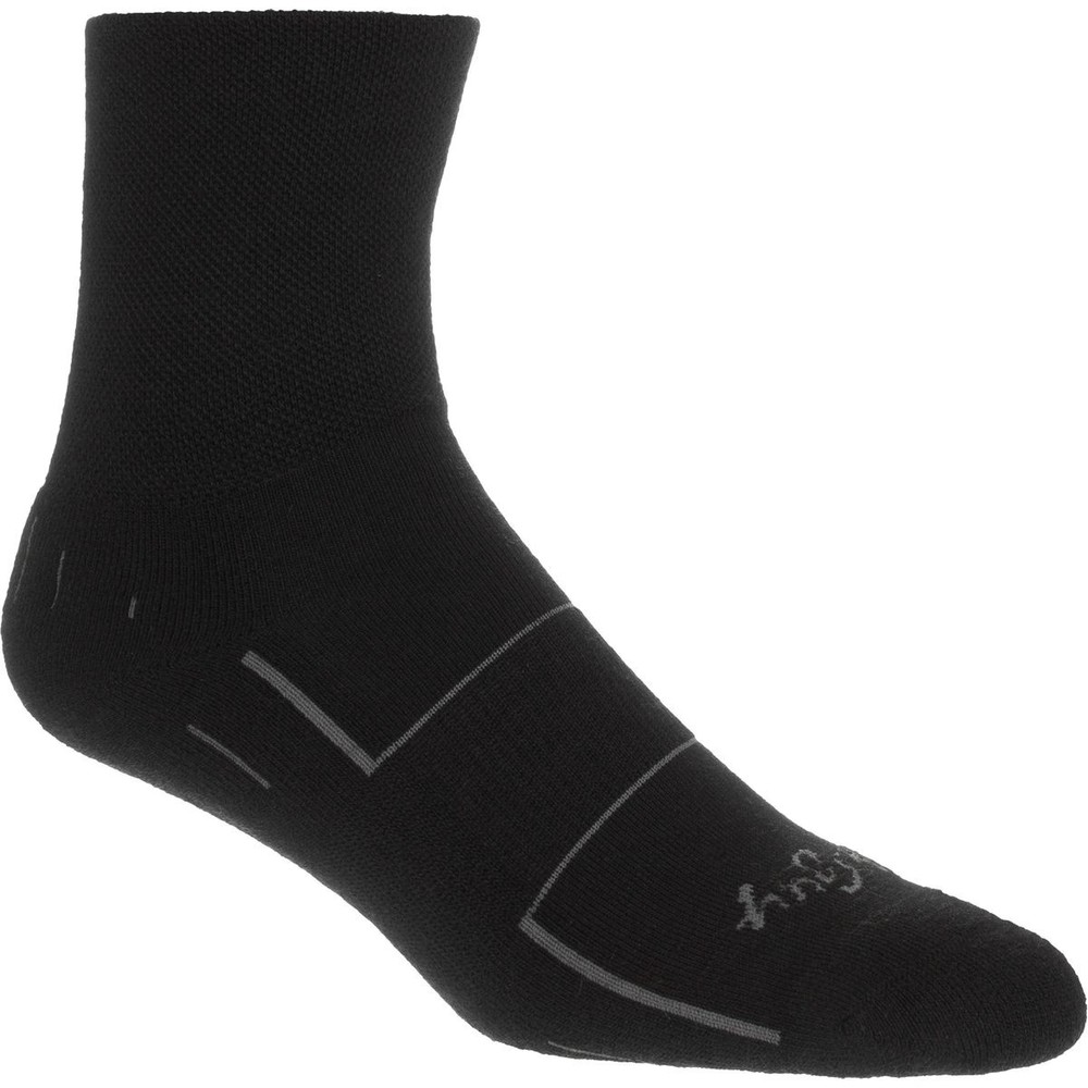 SockGuy Black 4in Wool Sock