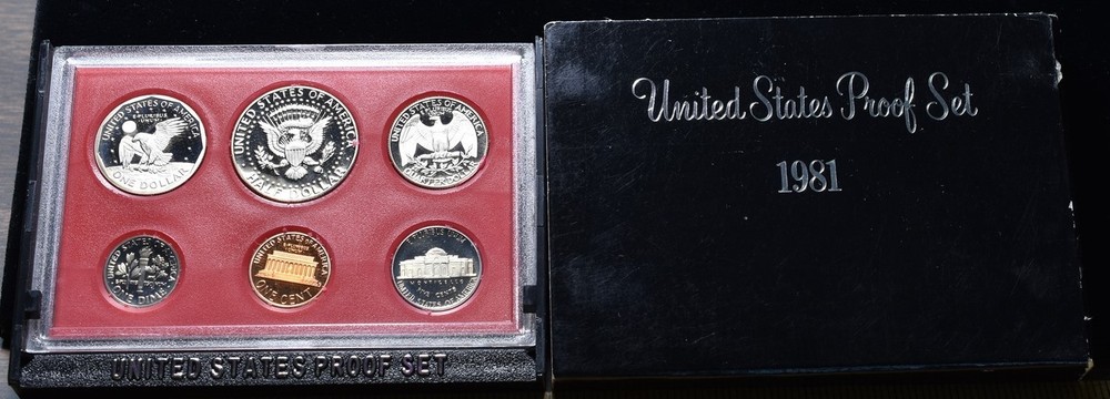 1981-S U.S. Mint Proof Set 5 Coins - Pristine Hand Picked Set