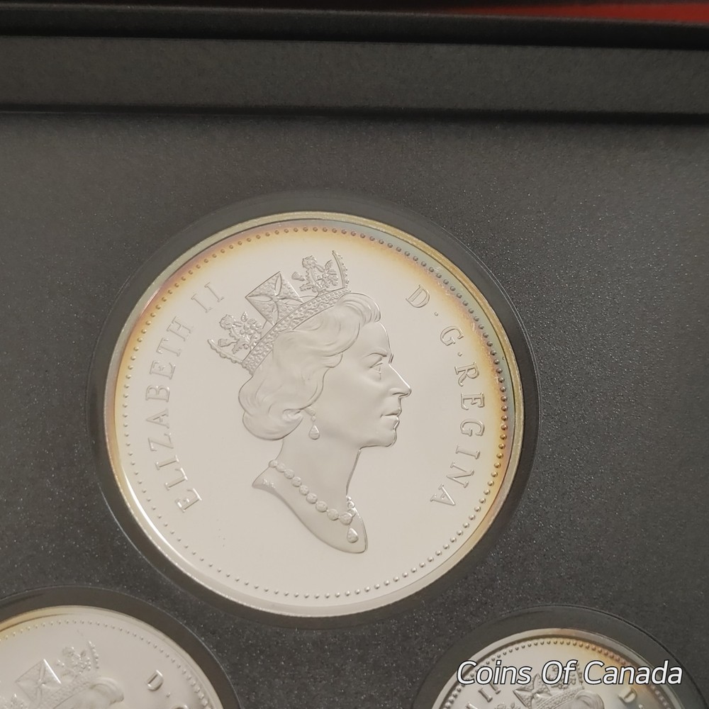 1997 Canada Silver Proof Set - Rainbow Toned Coins - Impressive! #coinsofcanada