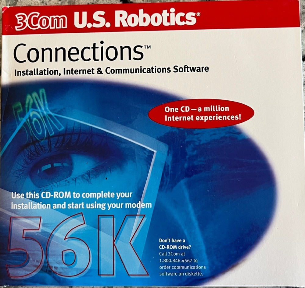 3Com U.S. Robotics Connections Installation CD-ROM 56K Faxmodem Software