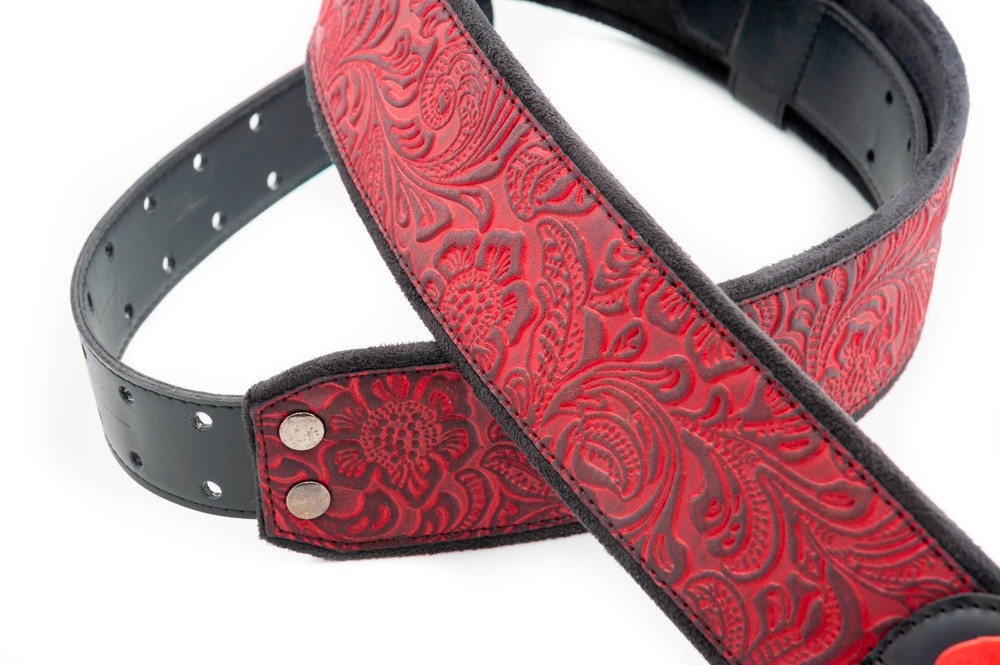 RightOn! Mojo Sandokan Red Guitar Strap