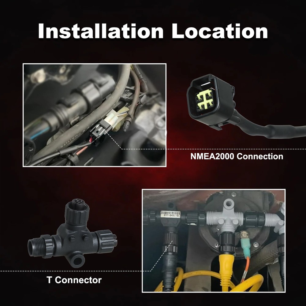 16FT Engine Interface Cable Connects to NMEA 2000 Network for Yamaha 2006-2023