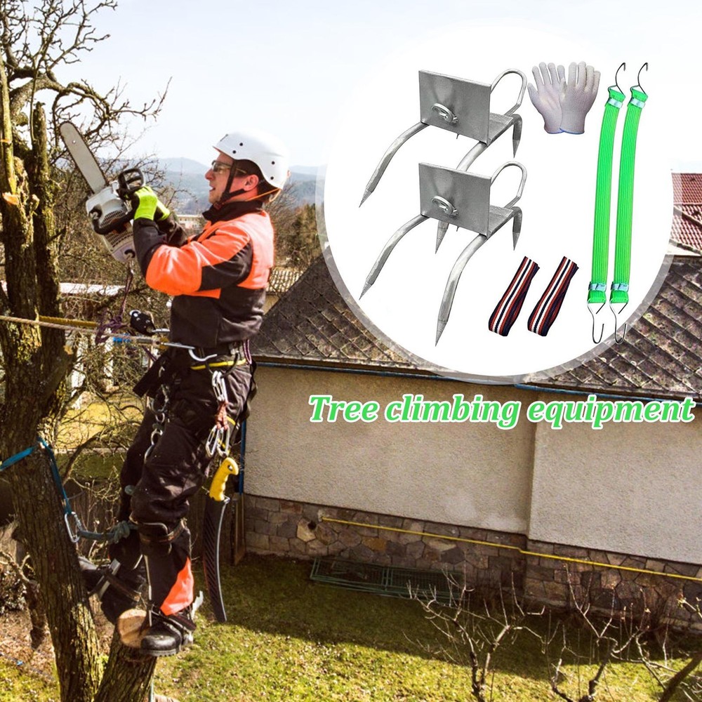 `Tree Climbing Spikes For Tree Work Secure Fit Portable Gear Equipment
