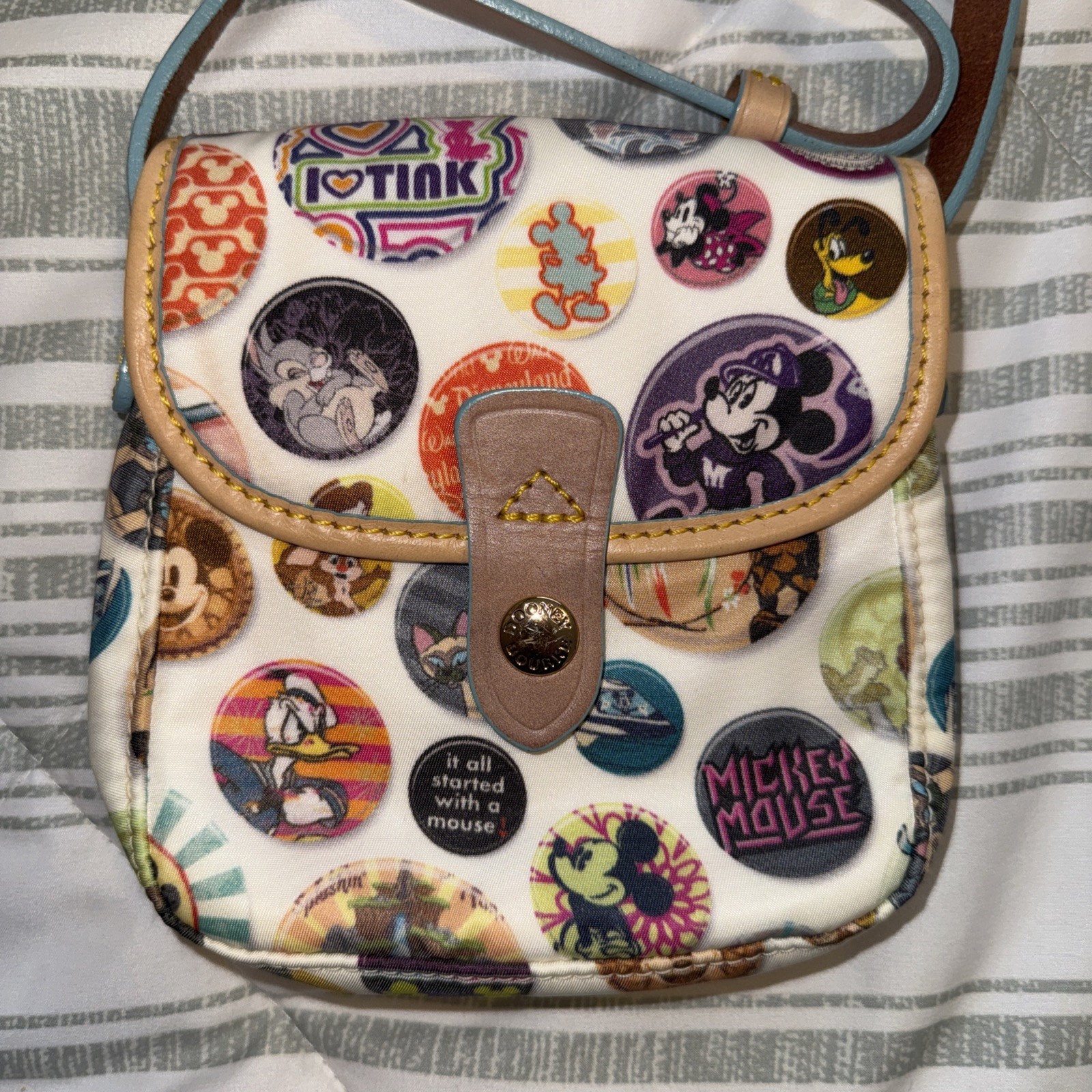 Dooney & Bourke Disney Character Buttons Crossbody Bag - Purse