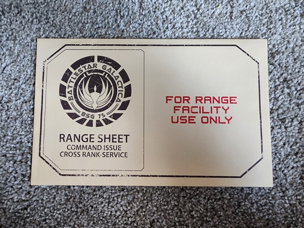 BATTLESTAR GALACTICA Cylon Robot Gun Shooting Range Target Posters - 2 Sheets