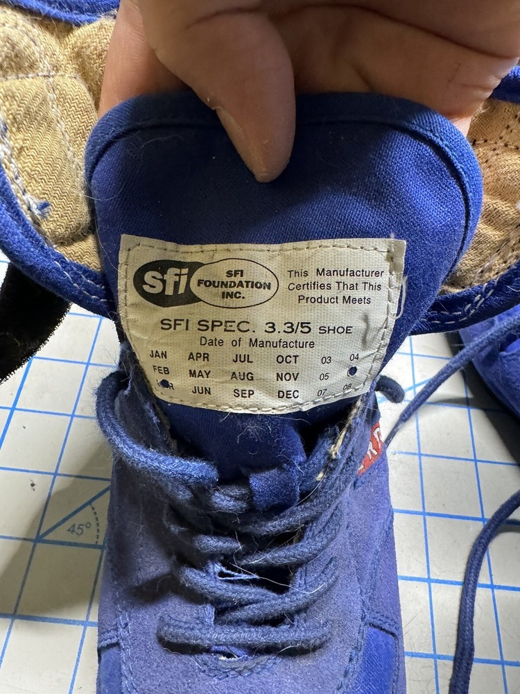Protect Racing Shoes Size 7.5 Blue