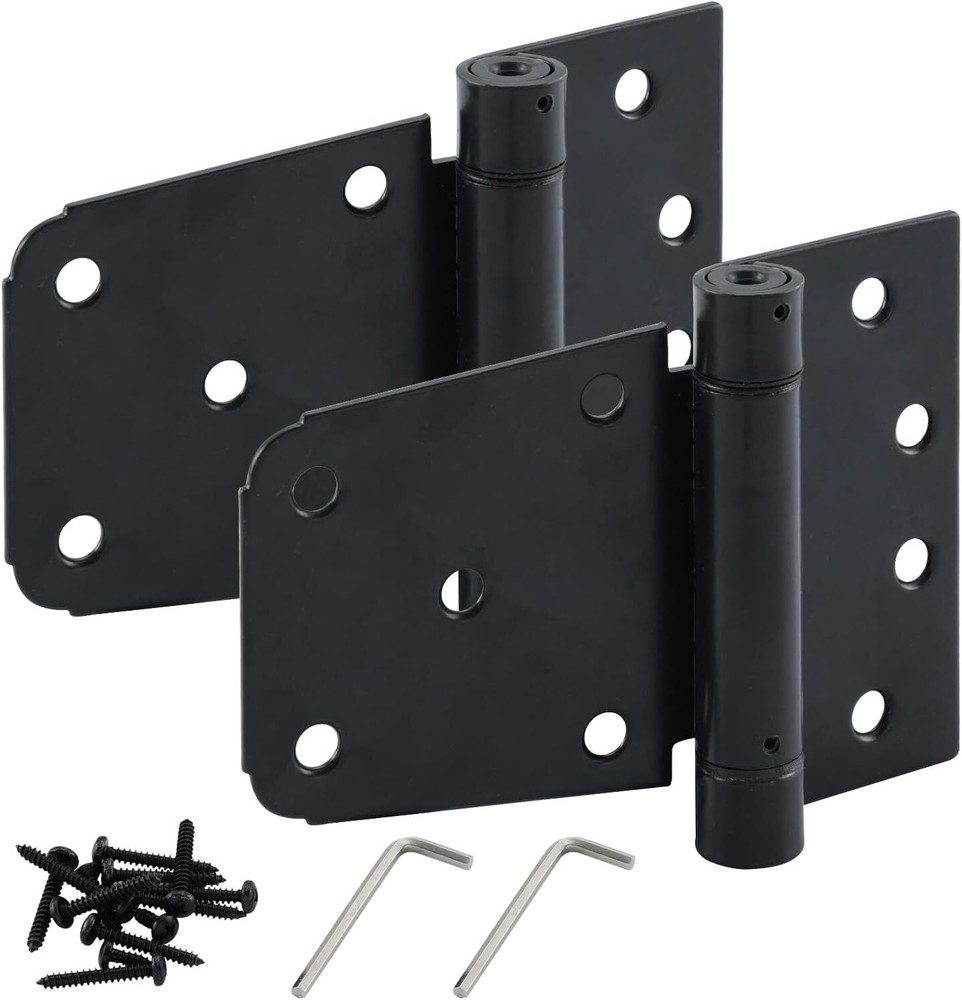 HOME MASTER HARDWARE Self-Closing 3.5" Gate Hinge, 2 Pack ( Spring Hinge)