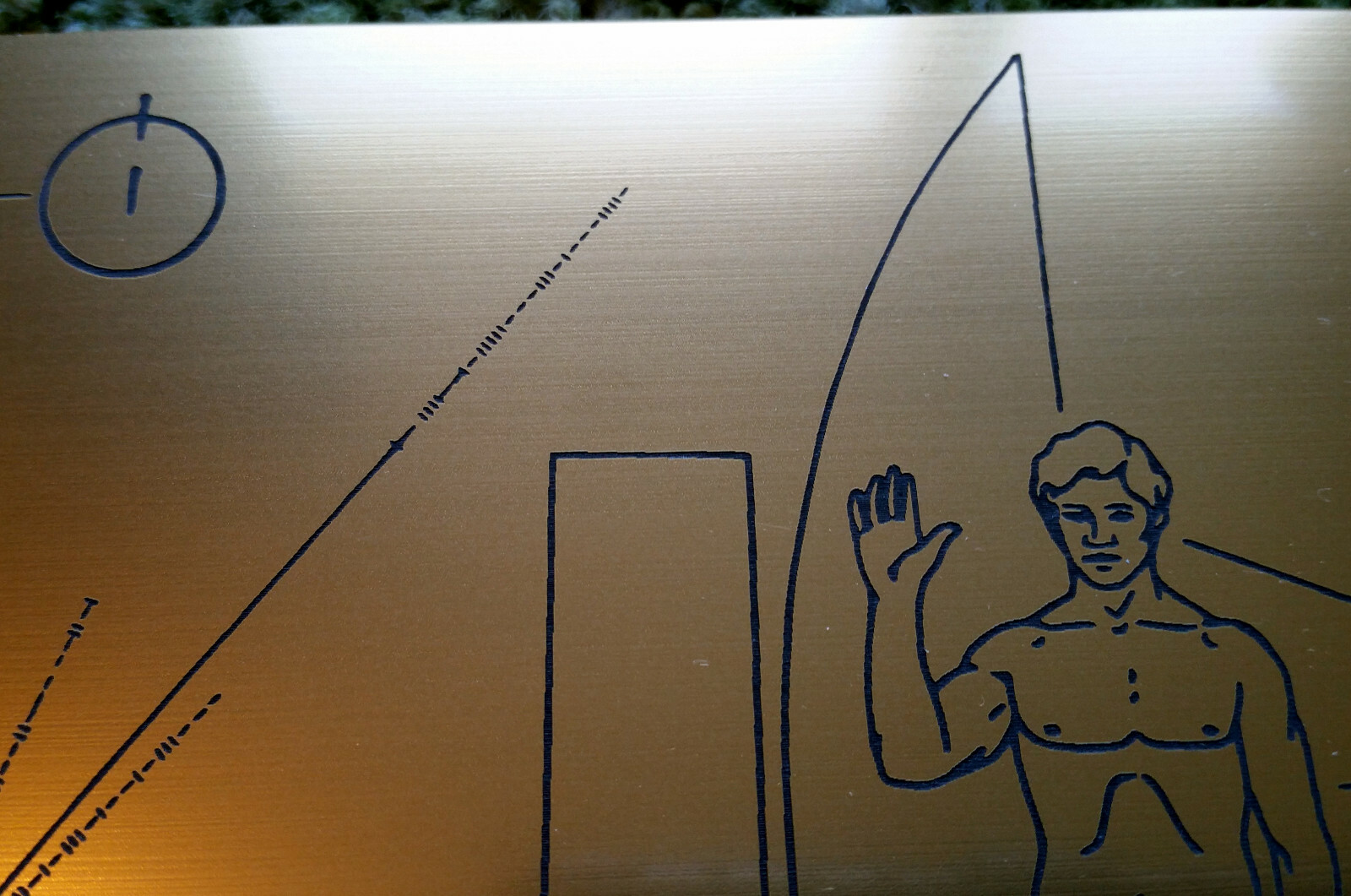 NASA Pioneer Spacecraft Plaque 1972