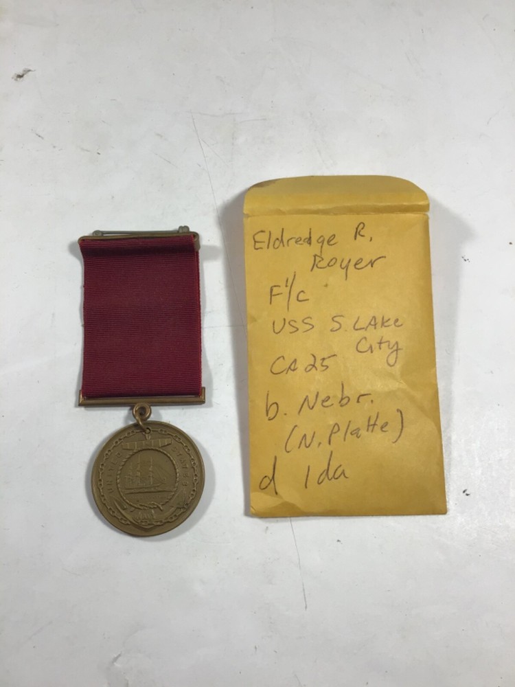 1937 Named US Navy Good Conduct Medal- USS Salt Lake City