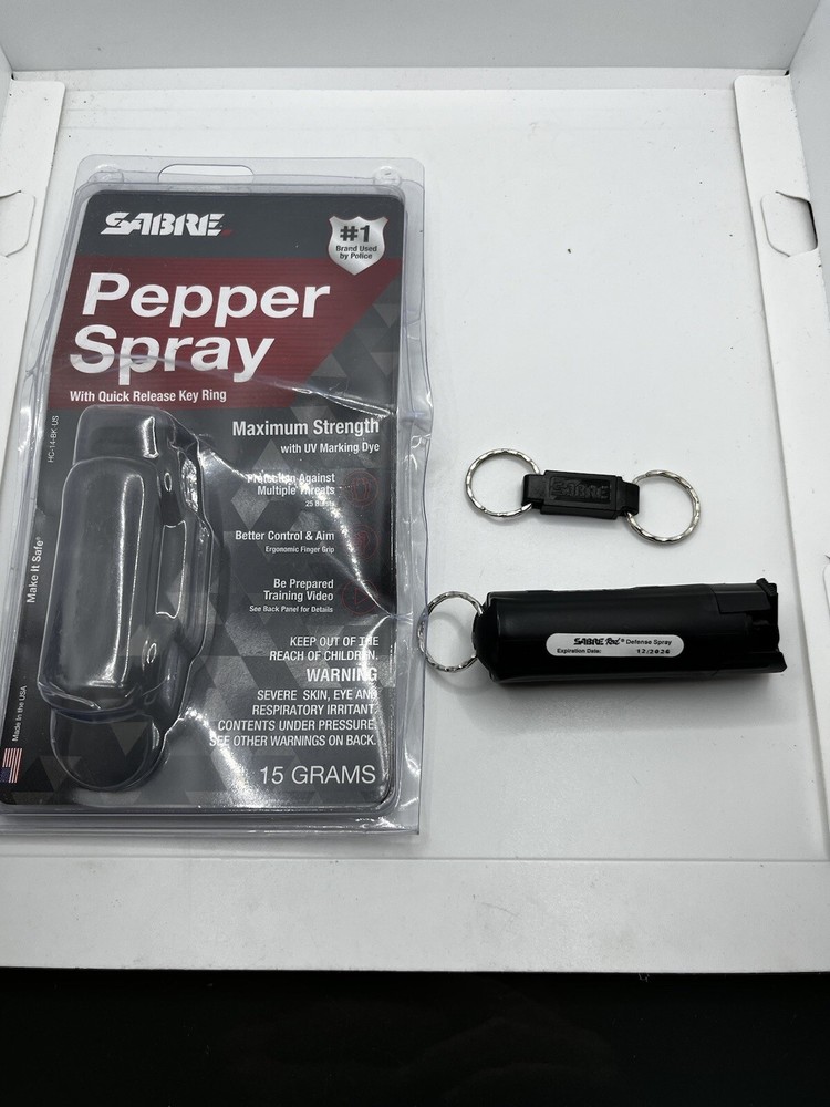 Sabre Pepper Spray, 15 Grams, Quick Release Key, M2