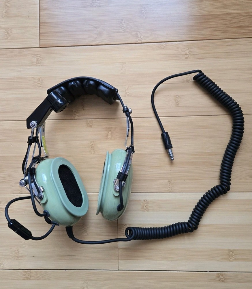 David Clark H10-36 Headset With Attached Mic Not Tested