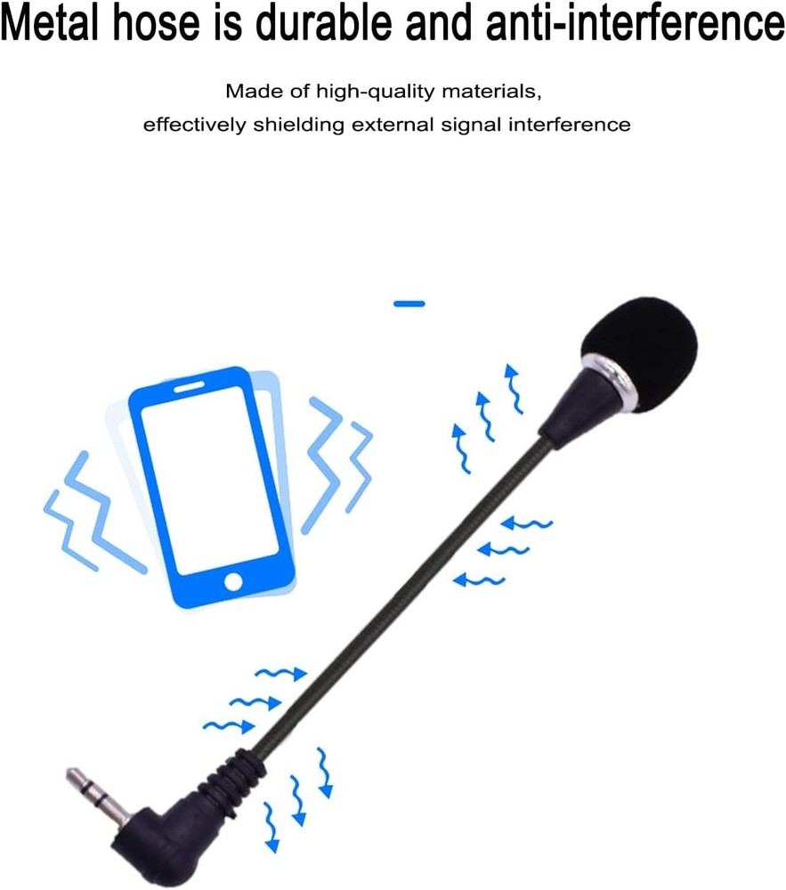 Mini Microphone Mini Notebook Mic 3.5 mm Socket Notebook Microphone, Compatible