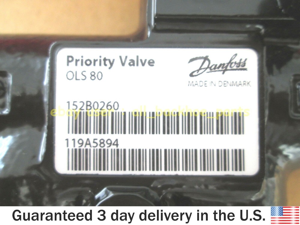 JCB BACKHOE - GENUINE DANFOSS PRIORITY VALVE STEERING (PART # 35/412100)
