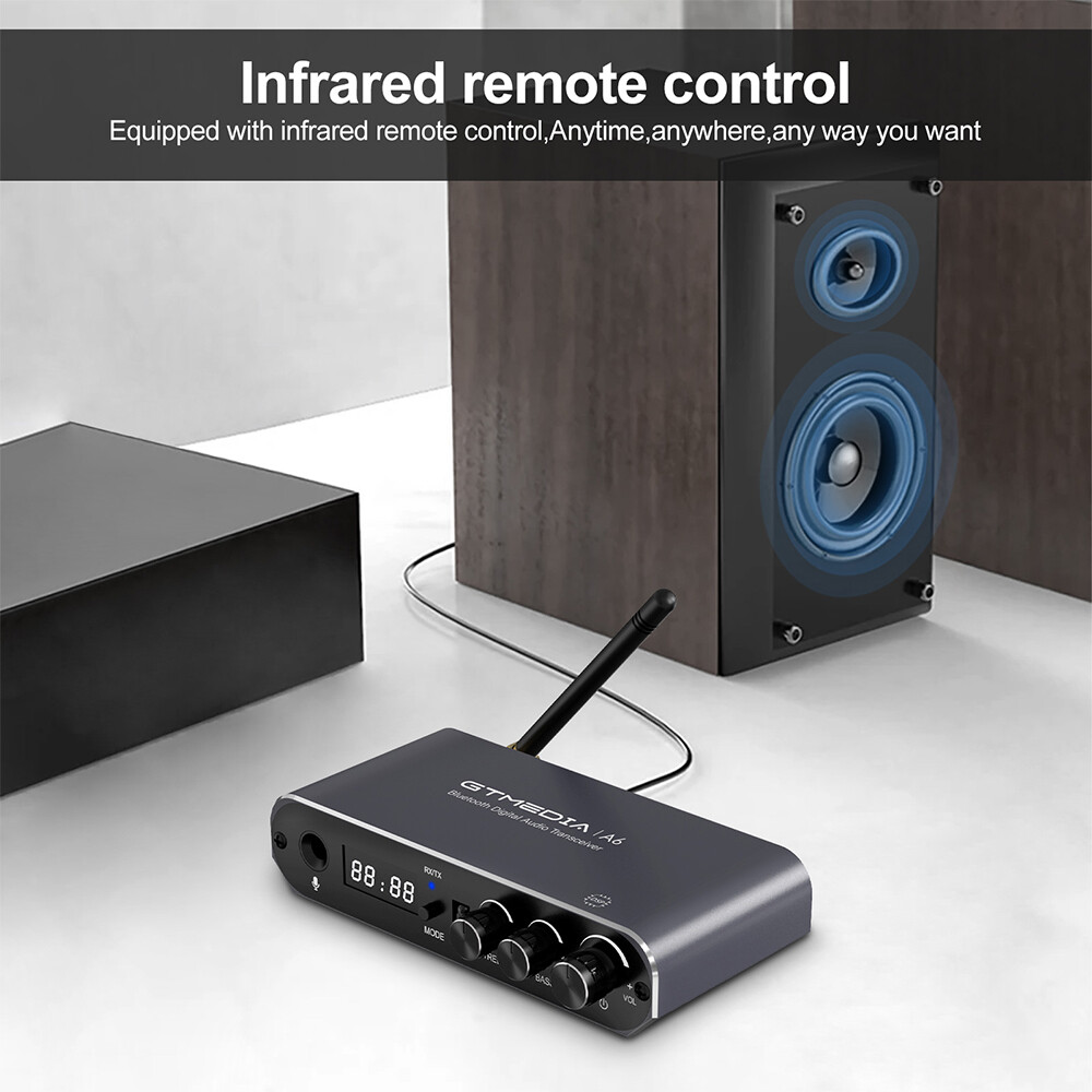 Wireless Bluetooth 5.1 Transmitter Receiver Coaxial AUX Audio Adapter L/R Stereo