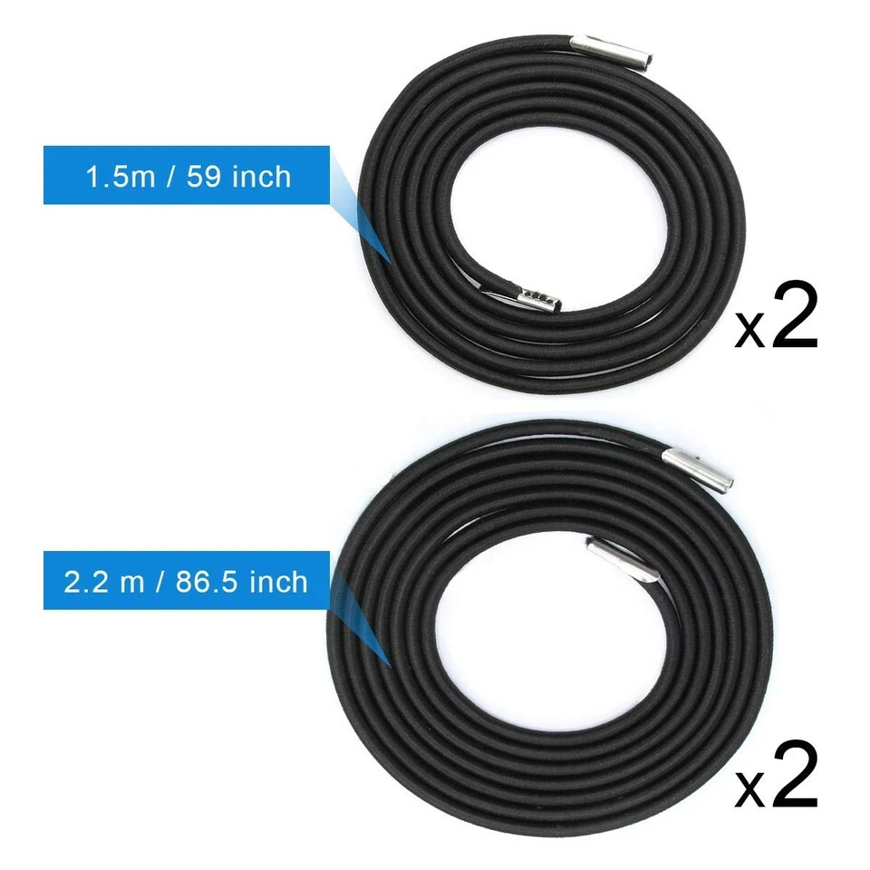 Universal Replacement Cord for Zero Gravity Chair, 4 Pack Elastic Cords Repai...