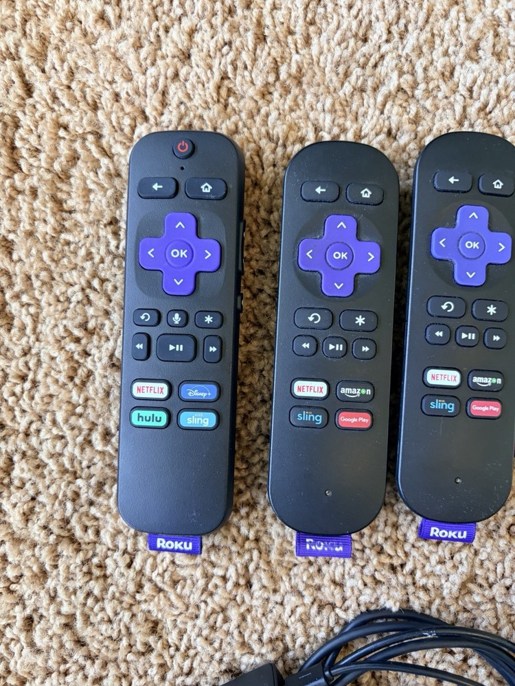 ROKU Lot Bundle HDMI Streaming Stick + Mixed Remotes Authentic Untested As-Is