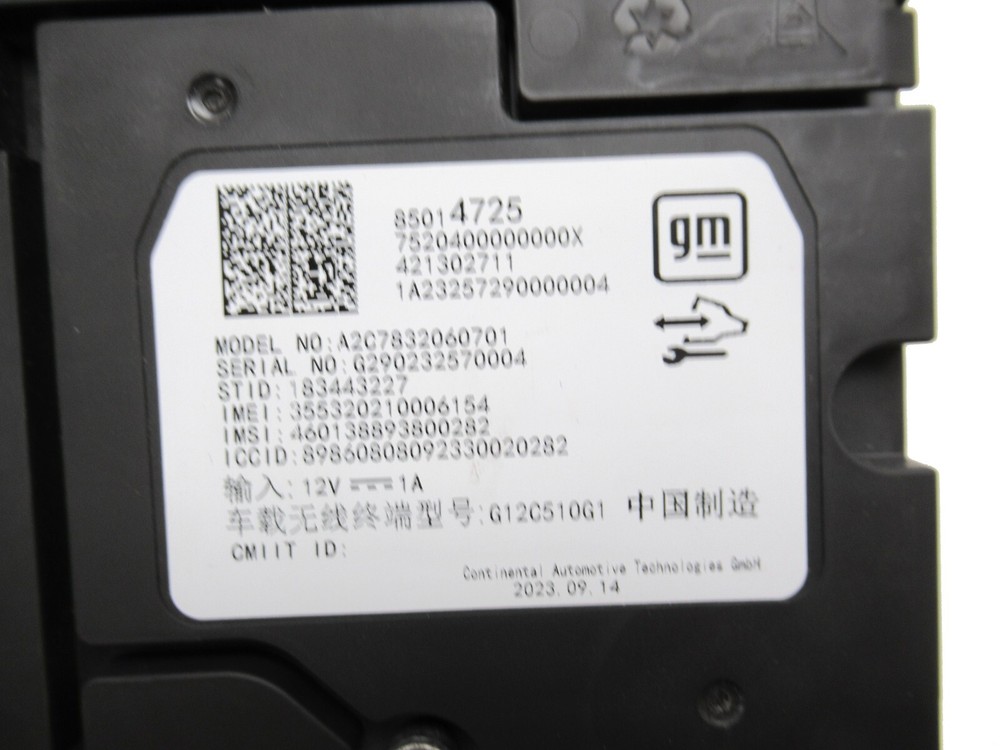 Communication Interface with Mobile Telephone Transceiver Module 2023 GMC Canyon