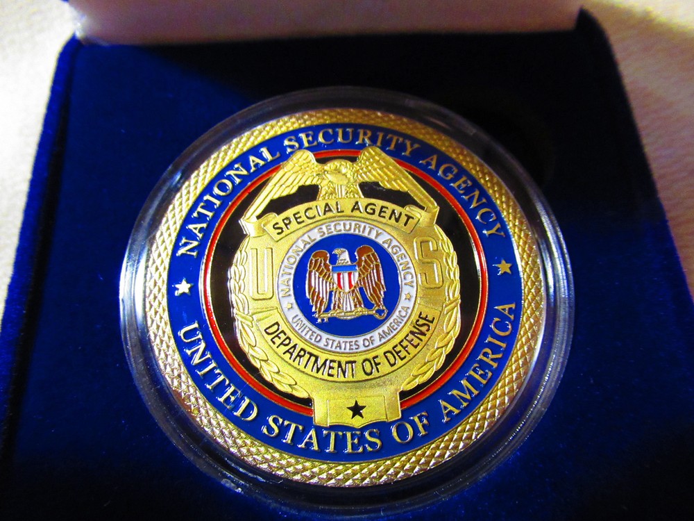 National Security Agency Challenge Coin w/Presentation Box