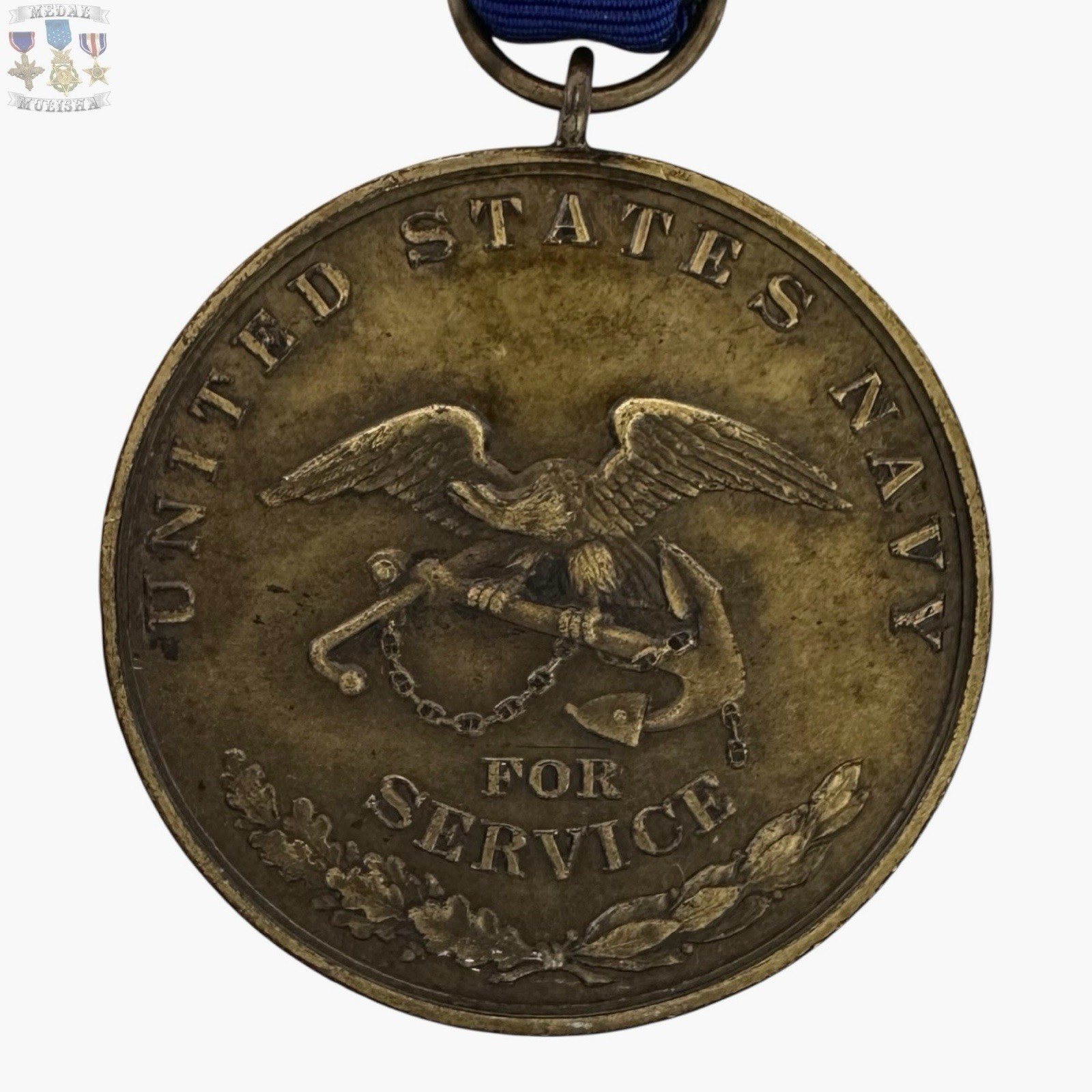 #382 WWI U.S. NAVY MEXICO CAMPAIGN MEDAL NUMBERED BAILEY BANKS & BIDDLE WW1