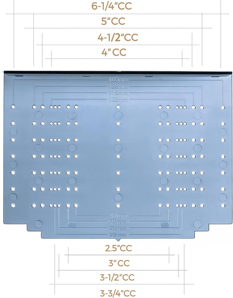Precision Cabinet Handle Template Tool - Easy Installation for Knob Drilling