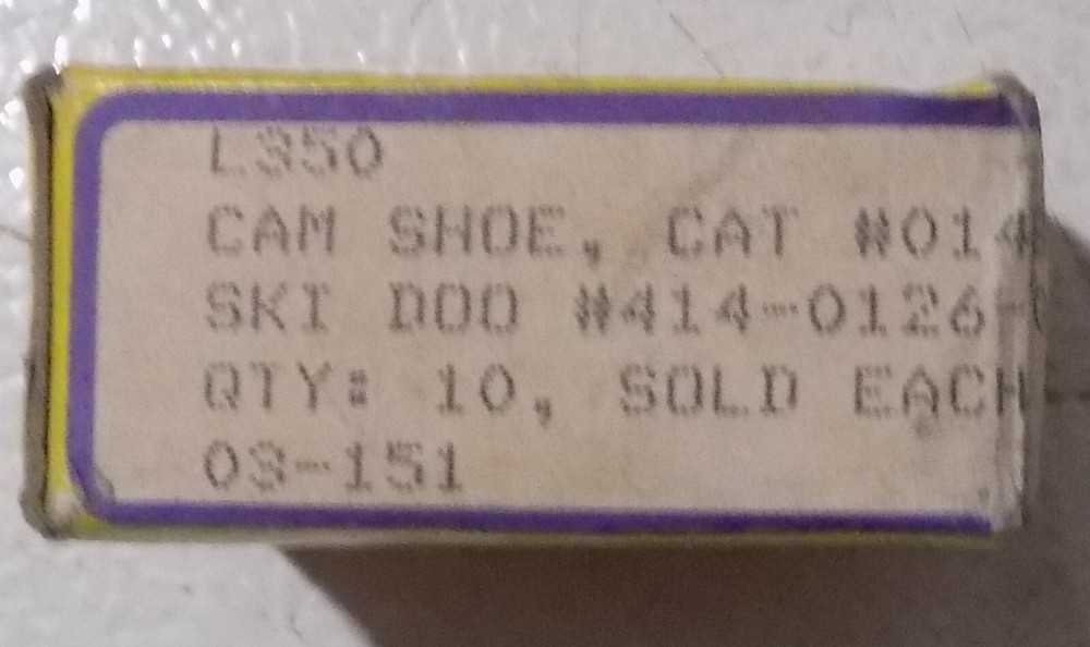 10 SPI L350 Cam Shoes