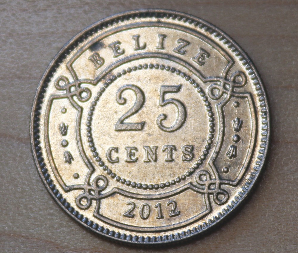 2012 Belize 25 Cents
